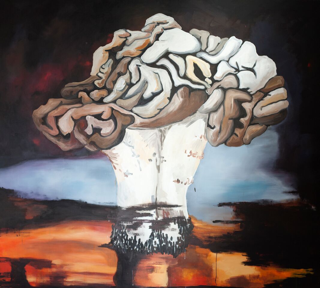 Ivy Mike/Pomladanski hrček, acrylic on canvas, 180x200 cm, 2011