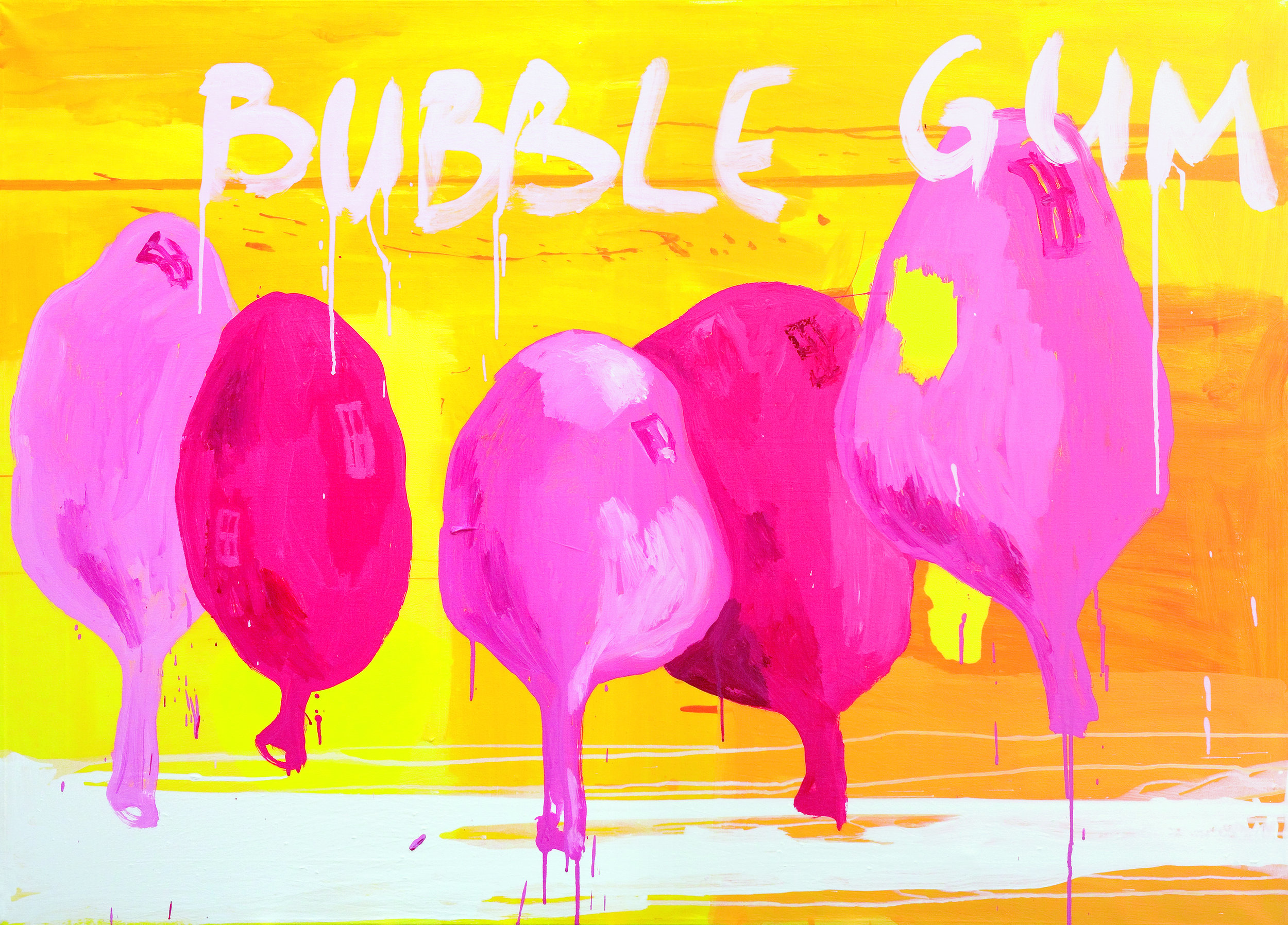Balloons, acrylic on canvas, 110x150 cm, 2007
