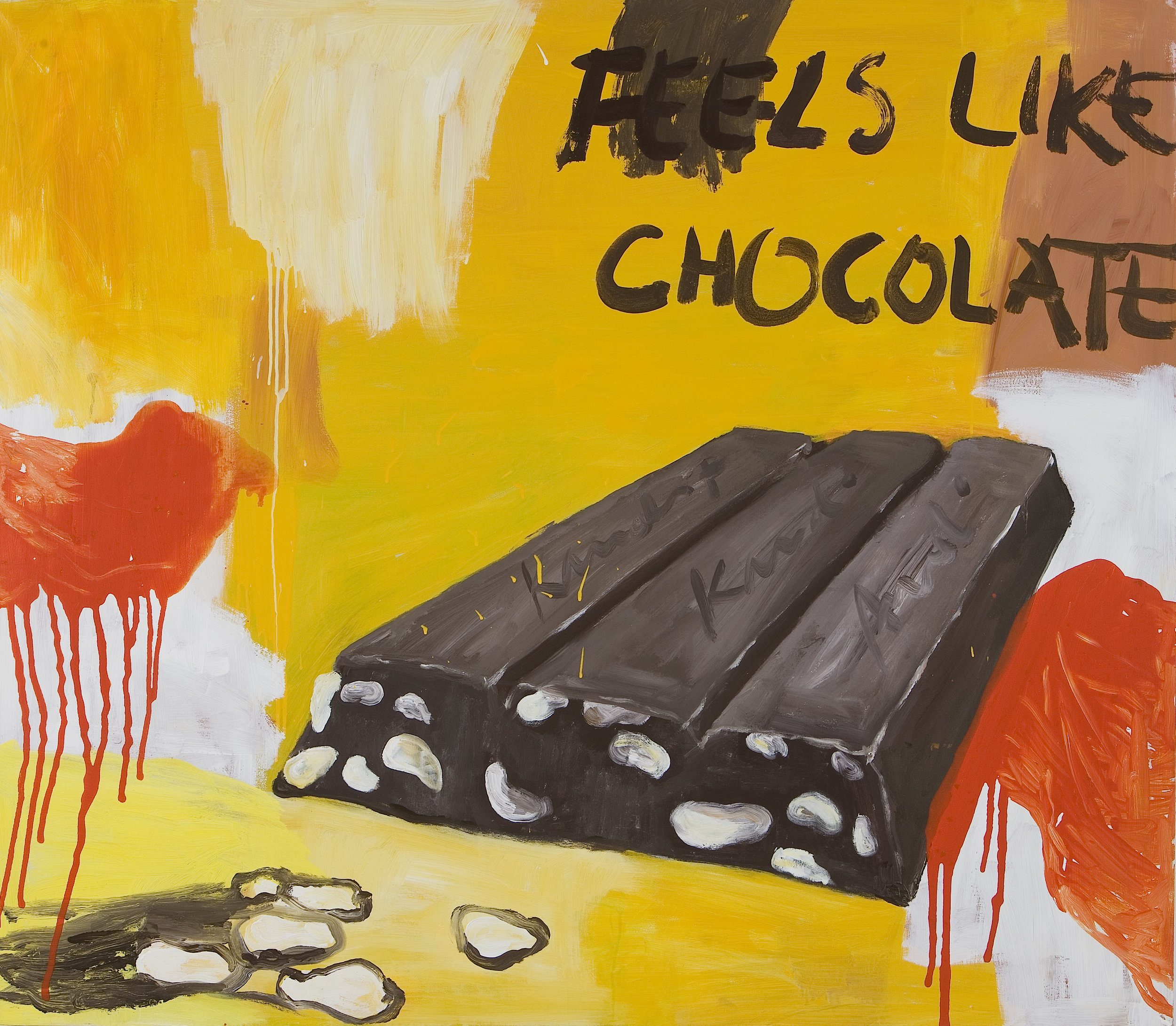 Feels Like Chocolate, acrylic on canvas, 150x130 cm, 2007
