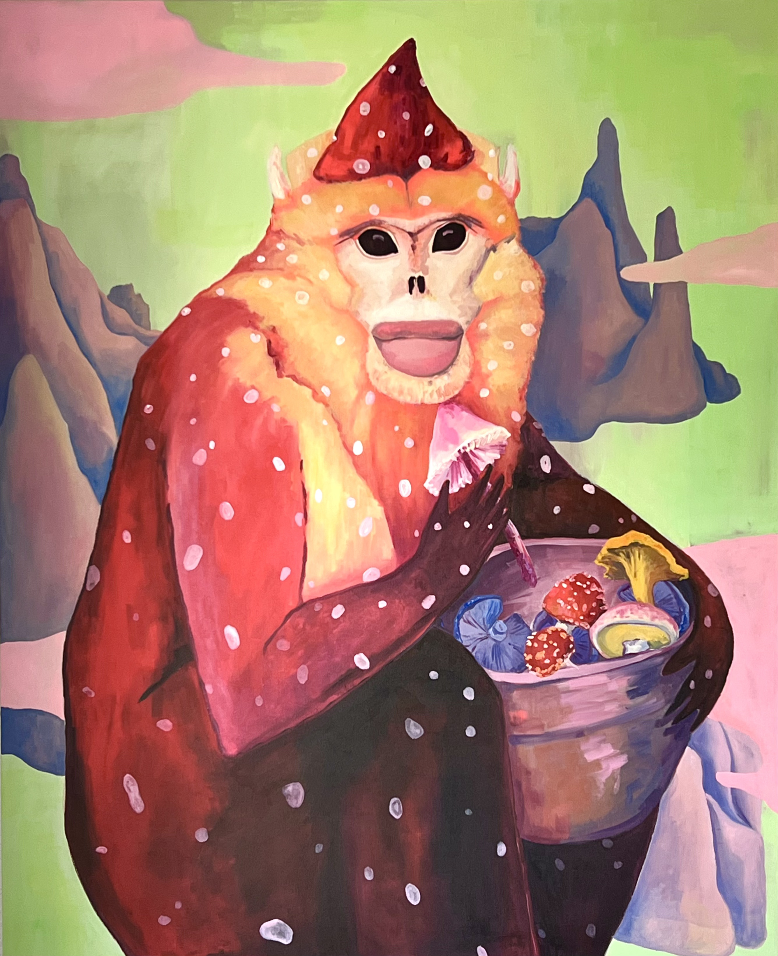 The guardian of nature, acylic, 130 x 180 cm, 2024